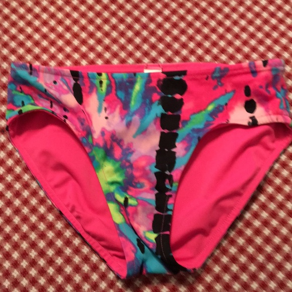 Justice Swimwear Tankini bikini and upf top - Picture 4 of 6